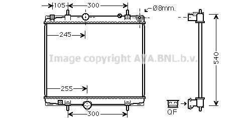 AVA QUALITY COOLING Radiaator,mootorijahutus PE2331